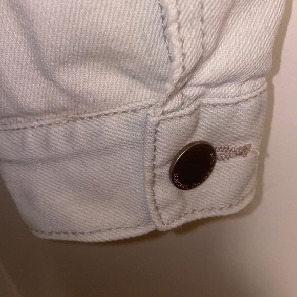 Rachel Roy XS Washout Distress Button Denim Shirt - Picture 9 of 15